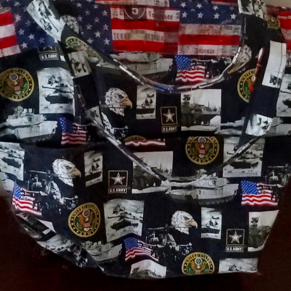 U.S. Army handmade tote bag
